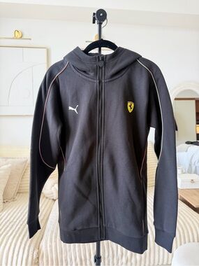 PUMA Scuderia Ferrari Full Zip Hoodie Black Women’s XS F1 Racing